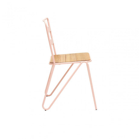 Brock Pink Metal Chair, Metal, Pink