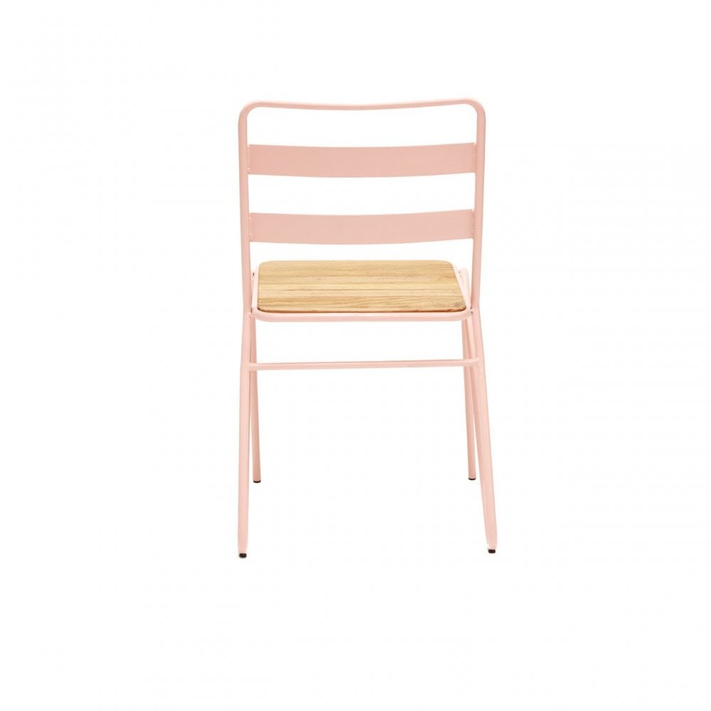 Brock Pink Metal Chair, Metal, Pink