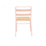 Brock Pink Metal Chair, Metal, Pink