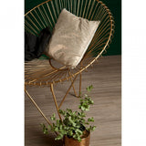 Hamish Iron Chair with Hairpin Legs, Iron, Gold