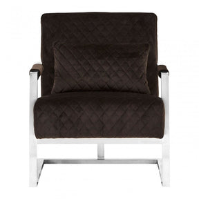 Gatsby Black Fabric Armchair, Pine Wood, Rubber, Black