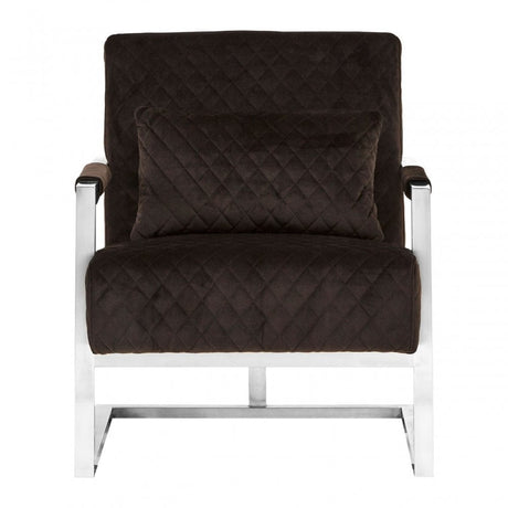 Gatsby Black Fabric Armchair, Pine Wood, Rubber, Black