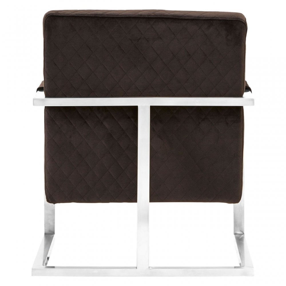 Gatsby Black Fabric Armchair, Pine Wood, Rubber, Black