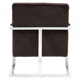 Gatsby Black Fabric Armchair, Pine Wood, Rubber, Black