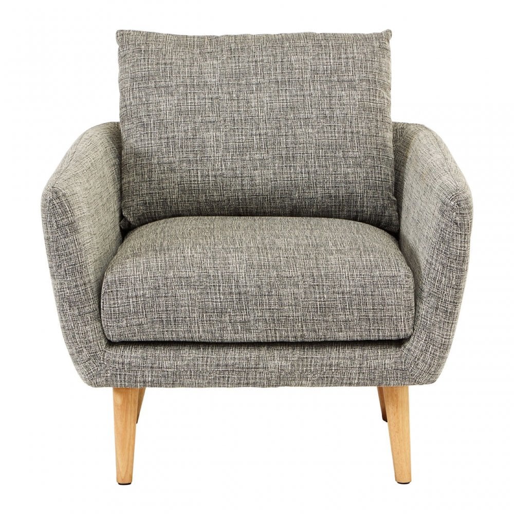Alto Natural Fabric Armchair, Pine Wood, Fabric, Birchwood, Down, Natural