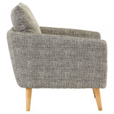 Alto Natural Fabric Armchair, Pine Wood, Fabric, Birchwood, Down, Natural