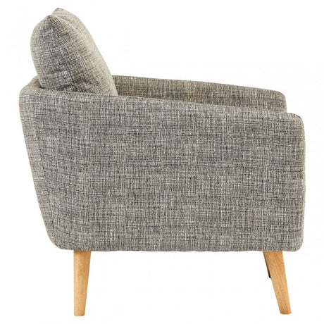 Alto Natural Fabric Armchair, Pine Wood, Fabric, Birchwood, Down, Natural