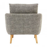 Alto Natural Fabric Armchair, Pine Wood, Fabric, Birchwood, Down, Natural