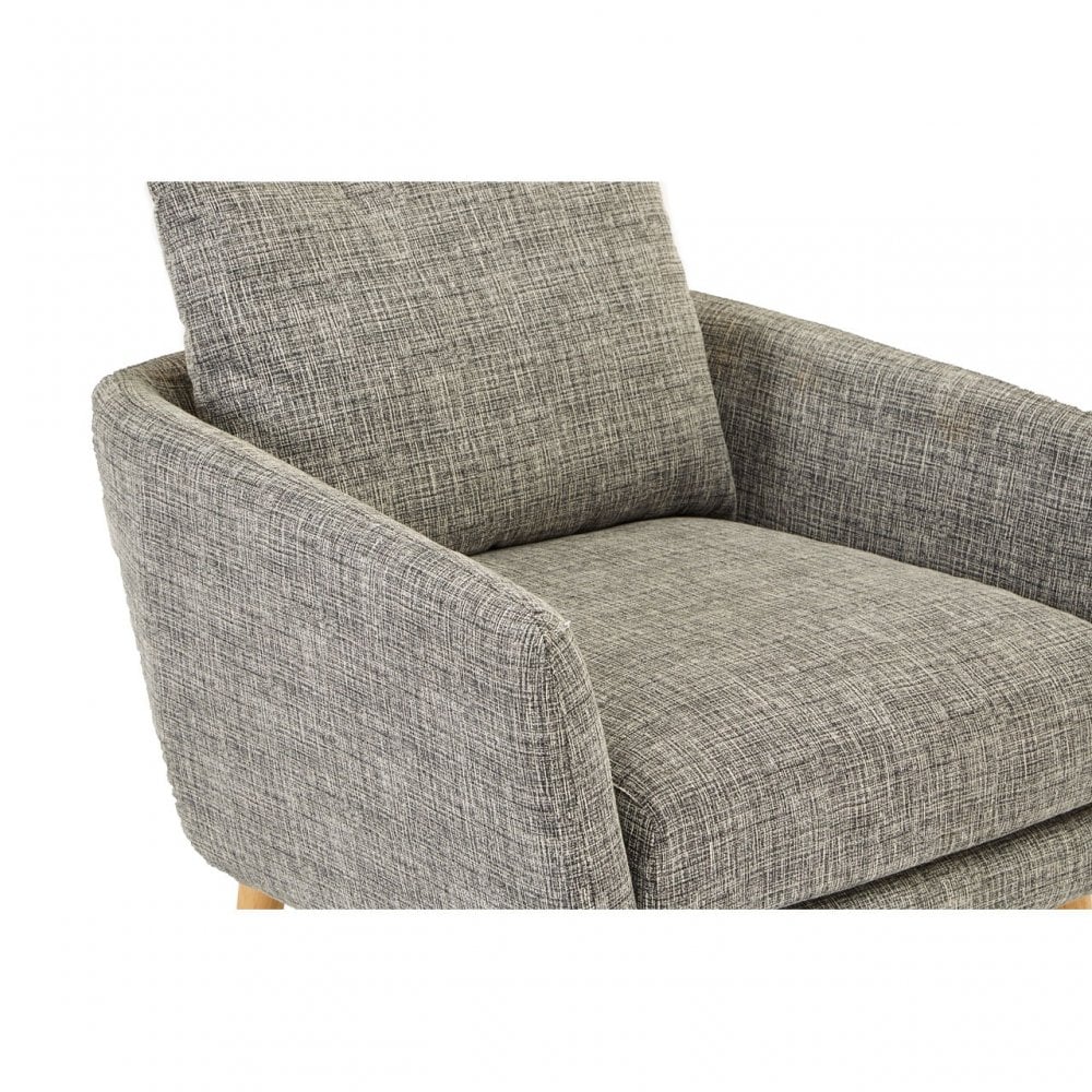 Alto Natural Fabric Armchair, Pine Wood, Fabric, Birchwood, Down, Natural