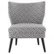 Buffet Regents Wingback Chair, Metal, Black