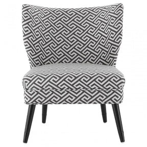Buffet Regents Wingback Chair, Metal, Black