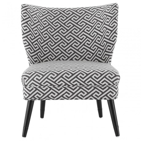Buffet Regents Wingback Chair, Metal, Black