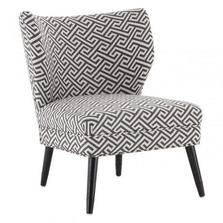 Buffet Regents Wingback Chair, Metal, Black