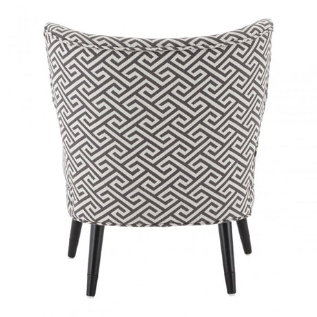 Buffet Regents Wingback Chair, Metal, Black