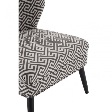 Buffet Regents Wingback Chair, Metal, Black