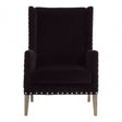 Tuskin Armchair, Oak Wood, Foam, Black