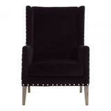 Tuskin Armchair, Oak Wood, Foam, Black
