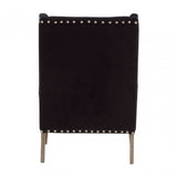 Tuskin Armchair, Oak Wood, Foam, Black