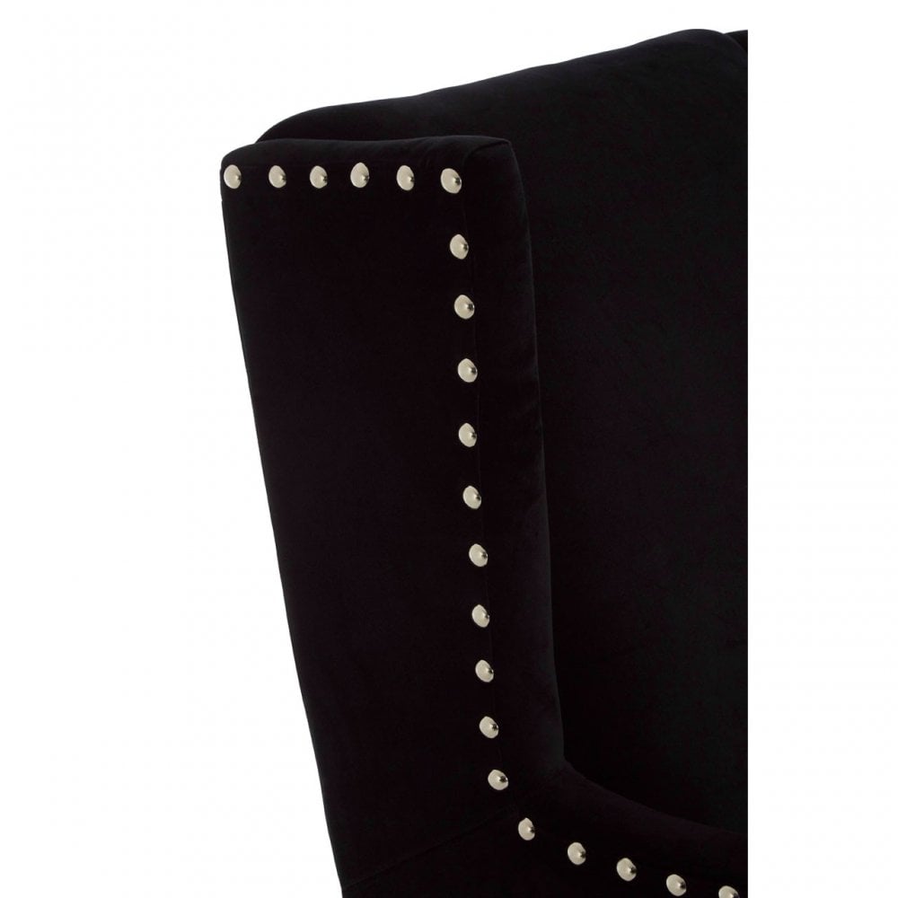 Tuskin Armchair, Oak Wood, Foam, Black
