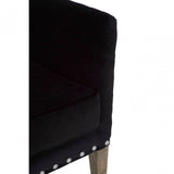 Tuskin Armchair, Oak Wood, Foam, Black