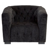 Fenton Armchair, Pine Wood, Birchwood, Down, Black