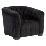 Fenton Armchair, Pine Wood, Birchwood, Down, Black