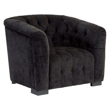 Fenton Armchair, Pine Wood, Birchwood, Down, Black
