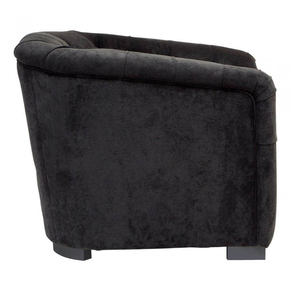 Fenton Armchair, Pine Wood, Birchwood, Down, Black
