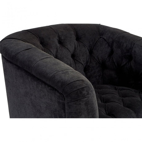 Fenton Armchair, Pine Wood, Birchwood, Down, Black