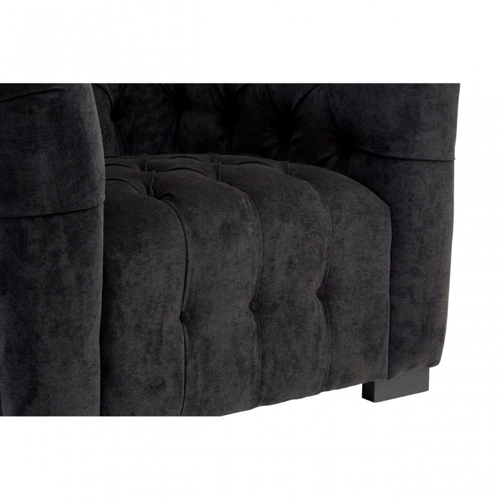 Fenton Armchair, Pine Wood, Birchwood, Down, Black