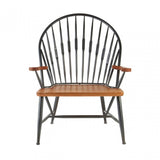 Ranch Foundry Style Armchair, Walnut Wood, Brown