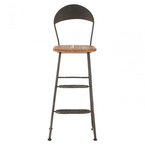 Ranch Foundry Style Bar Chair, Fir Wood