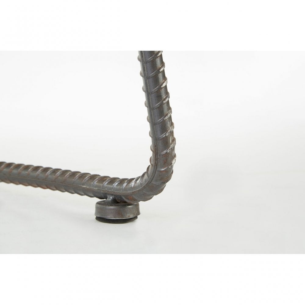 Ranch Foundry Style Bar Stool, Fir Wood, Brown