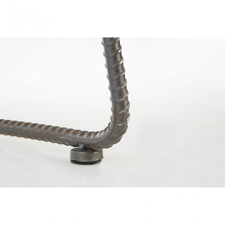 Ranch Foundry Style Bar Stool, Fir Wood, Brown