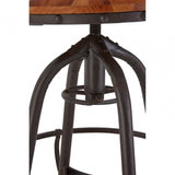 Ranch Foundry Style Bar Chair, Fir Wood, Natural