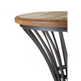 Ranch Foundry Style Bar Stool, Elm Wood, Natural