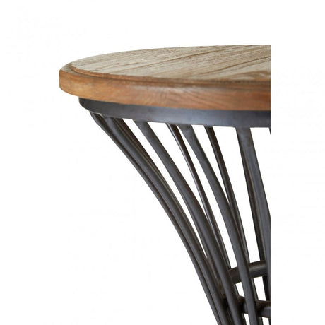 Ranch Foundry Style Bar Stool, Elm Wood, Natural