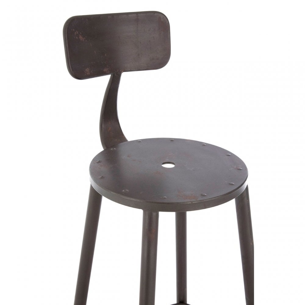 Ranch Foundry Style Bar Chair, Metal