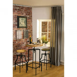 Ranch Foundry Style Bar Stool, Ash Wood,, Black