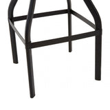 Ranch Foundry Style Bar Stool, Ash Wood,, Black