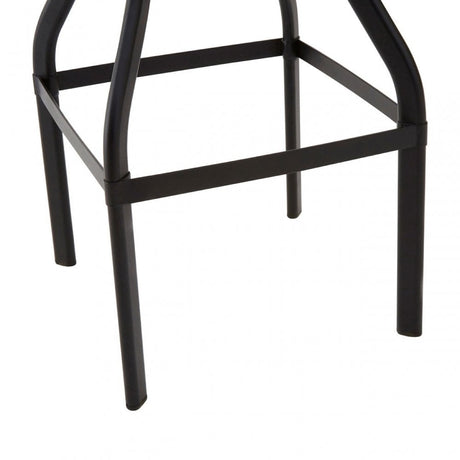 Ranch Foundry Style Bar Stool, Ash Wood,, Black