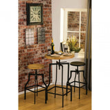 New Foundry Bar Stool, Powder Coated Metal, Black