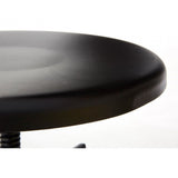 New Foundry Bar Stool, Powder Coated Metal, Black