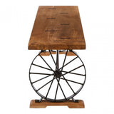 Nandri Acacia Wood Bench, Acacia Wood, Iron, Brown
