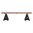 Townhouse Bench, Iron, Pine Wood