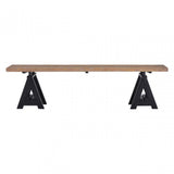 Townhouse Bench, Iron, Pine Wood