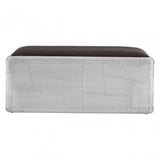 New Avro Bench, Aluminium, Mango Wood, Silver