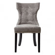 Daxton Grey Faux Leather Dining Chair, Foam, Rubberwood, Grey