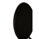 Elisa Black Velvet Dining Chair, Foam, Stainless Steel, Silver