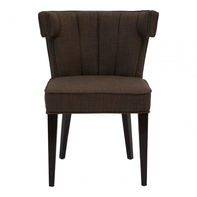 Oria Grey Polyester Dining Chair, Birchwood, Foam, Wood, Grey
